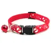 Collar de Tela con Huella de Mascota Anillo de Cuello con Cascabel para Perro Pequeño Cubierta de Cuello para Gato Decoración Cabezal de Tracción Suministros para Mascotas