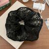 Corea del Sur Vintage Estilo Francés Fresco Malla de Encaje Encaje Malla Anillo para el Pelo Intestino Grueso Cuerda para Moño de Bola Viaje Elegante Estilo Nacional