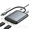 Adaptador Cruzado Expansão para Laptop tipo-c para HDTV 4k60hz DP Múltiplas Telas Exibição Diferente Expansão MST