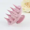 Estoque Local Transfronteiriço Escova de Shampoo de 19 Dentes Escova Massageadora Limpeza Doméstica Silicone Escova de Shampoo Ferramenta de Massagem para Cabelo