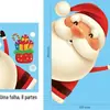 Cross Border adesivos de Natal adesivos de parede adesivos eletrostáticos janela de vidro adesivos Papai Noel Elk presente decorações da janela