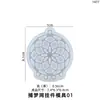 Amapola DIY Molde de Resina de Cristal Atrapasueños Colgante Decoración de Pared Colgante de Collar Molde de Silicona Al por Mayor