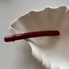 Grampo de Cabelo Fino de Acetato Presilha Lateral Simples Versátil Suave Grampo para Rabo de Cavalo Presilha de Mola Acessório de Cabelo Novo Estilo