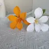 Novo Buquê de Seis Flores Lã Tricotado à Mão Adereços de Fotografia Decoração de Casa Enfeites de Mesa Flores Artificiais Frescas