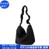 Bolso cruzado de algodón y nailon plisado para mujer Bolso con cremallera de algodón plisado RPET Bolso de mano acolchado RPET Fábrica de personalización
