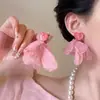 ¡Un recorrido por el jardín! Pendientes con borlas y cuentas de flores de menta para mujer, ideales para vacaciones en la playa, ideales para caras cuadradas.