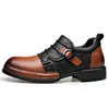 Novedad de Otoño Botas Martin Estilo Británico Botines Vintage Cremallera Lateral Forro de Lana Cálidos Botas Chelsea Botas Moteras Hombre