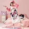 Bata de franela para niñas de otoño e invierno, Bata familiar para niños, Pijama grueso y largo, Ropa de casa para niños y bebés