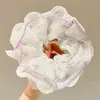 Scrunchie de renda estilo coreano para mulheres, elástico de rabo de cavalo de alta qualidade, alta elasticidade e faixa de cabelo durável