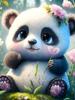 Exportación Transfronteriza Animalitos Lindos Bordado de Diamantes DIY Panda Lindo 5D Diamante Completo Hecho a Mano Pintura de Diamantes Pintura de Diamantes