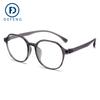 Montura de gafas con memoria estilo coreano TR8061 con montura óptica para miopía, antiluz azul, montura poligonal lisa de moda, alta elasticidad.