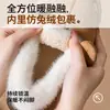 Chinelos de algodão para uso externo feminino no outono e inverno com sensação de pisar em fezes, novo modelo 2026, calcanhar fechado, antiderrapante, quentes, de pelúcia, sapatos de algodão com sola grossa para mulheres