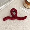 Horquilla de celebridad de Internet para mujer, gran horquilla para el pelo, pinza para la parte trasera del pelo, pinza de tiburón de alta calidad, tocado de horquilla para otoño e invierno