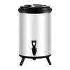 Cubo de Acero Inoxidable para Té de Leche Gran Capacidad 14-20L Cubo Aislado de Almacenamiento en Frío Tienda de Té de Leche Cubo de Té Comercial para el Hogar Cubo para Leche de Soya