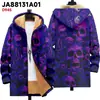 Chaqueta de Nuevo Estilo Transfronteriza con Patrones Multicolor, 36 Elementos, Cremallera, Cárdigan con Capucha, Abrigo de Algodón Polar Espeso de Invierno con Forro Amarillo