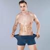 6 Tamanho Plus Calça Boxer Masculina Tamanho Grande Calças Boxer Meia-idade e Idosos Big Fat Pai Bamboo Fiber Fat Calças Boxer Masculinas