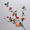 Ramas de Limón Simuladas para Decoración de Interiores del Hogar, Adornos de Fruta Artificial, Arreglos Florales de Año Nuevo, Plantas Verdes, Venta al por Mayor del Fabricante