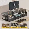 Soporte elevador para cajón de escritorio de monitor de computadora estante de almacenamiento de escritorio de oficina soporte organizador de escritorio