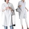 Camisa Casual Larga de Manga Larga Holgada Estilo Coreano Color Caqui para Mujer Principios de Primavera 2026 Camisa Versátil Ropa para Mujer Tallas Grandes
