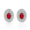 Nuevo Set de Joyas de Lujo de Piedras Preciosas de Colores Transfronterizo de Amazon con Incrustaciones de Zircón Amarillo Ganso: Collar, Anillo y Pendientes de Diseño de Lujo