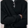 Suéter de punto unisex estilo retro vintage americano, mezcla de lana, cuello Henley relajado, para primavera y otoño