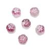 10mm esmalte colorido médio-furo contas de abóbora caqui contas diy acessórios para o cabelo antigo passo-a-passo hairpin contas de vidro acessórios de material