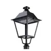 Exportación de cabeza de lámpara de patio transfronteriza, lámpara de calle LED impermeable para paisaje exterior, cabeza de lámpara de poste alto para parques residenciales y villas