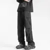 Pantalones Rectos Funcionales Estilo Americano para Hombre, Nuevos Pantalones Cargo de Bolsillo de Verano, Pantalones Casuales Sueltos Versátiles con una Caída Elegante