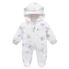 Ropa para Recién Nacidos Transfronteriza, Monos para Bebé, Conjuntos Forrados de Felpa para Primavera y Otoño, Ropa para Exteriores, Monos con Pies para Otoño e Invierno de Bebé, Trajes para Gatear