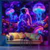 Tapiz Fluorescente UV Transfronterizo de Amazon Planeta Cósmico Planta Fondo Tela Dormitorio Cabecera Tapiz Decorativo