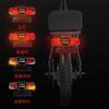 Luz trasera de motocicleta para conducción nocturna LOGO personalizado resaltado de dirección advertencia de seguridad accesorios de luz de bicicleta modificada