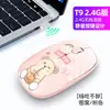 Mouse Sem Fio 2.4G Monomodo T9 Personalizado de Fábrica com Botões Pintados 3D, Mouse Silencioso para Escritório