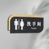Señales Acrílicas para Baños de Hombres y Mujeres, Señales para Puertas de Baños de Hoteles y Restaurantes, Señales de Baño de Doble Cara