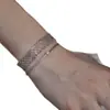 Pulsera Popular de Malla Metálica Transfronteriza, Estilo Minimalista Europeo y Americano, Pulsera Trenzada con Cierre Deslizante, Accesorio de Mano Simple y Versátil