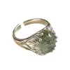 Anillo Fantasma Verde Retro Estilo Coreano Venta Directa de Fábrica Diseño de Nicho Textura Simple Estilo Coreano Anillo para Mujer Fuente de Suministro