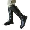 Outono e Inverno Novos Botas de Cavaleiro de Cano Alto Masculinas Tamanho Grande Botas de Couro Botas Equestres