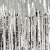 Cortina de Lluvia Brillante Ordinaria Engrosada para Decoración de Fondo de Escenario de Fiesta, Decoración de Cumpleaños, Día de San Valentín, Nochevieja, Liberación de Globos