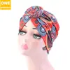 Especial transfronterizo para sombrero turbante anudado de viento africano estampado de dona estilo étnico gorro Baotou TJM-342