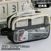 Estojo de Lápis Fofo de Queijo, Caixa de Papelaria de Nicho de Alto Padrão com Grande Capacidade, Bolsa de Papelaria Multicamadas Estilo Ins para Alunos do Ensino Fundamental e Médio