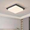 Luminária de teto para sala de estar, moderna, simples, criativa, quadrada, lâmpada principal, proteção para os olhos, creme, lâmpada de vento, combinação, pacote para toda a casa