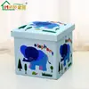 Caja de Almacenamiento de Dibujos Animados Taburete de Almacenamiento Almacenamiento de Juguetes Sofá Taburete para Sentarse Multifuncional Tela Oxford Banco para la Vida en el Hogar