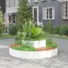 Asiento Caja de Flores de Hierro Forjado para Exteriores Partición de Valla para Exteriores Canaleta para Flores Taburete para Sentarse Caja para Plantar Árboles Piscinas Silla de Descanso para Área Pública