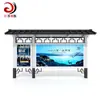 Caja de Luz Publicitaria para Parada de Autobús de Acero Inoxidable Tablero Electrónico Luz LED Solar Doble Cara en la Parada de Autobús del Área Turística