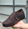 Zapatos de Tela Estilo Nuevo de Primavera y Otoño Viejo Pekín Zapatos Casuales de Suela Blanda de Corte Bajo Antideslizantes Zapatos para Hombre Slip-On para Papá de Mediana Edad y Anciano