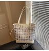 Bolso de Hombro de Nicho Transfronterizo Fresco para Mujer Verano 2025 Nuevo Dulce Estampado Bolso Cubo de Hombro Mochila de Moda de Gran Capacidad