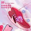 Vibrador Vestível Coração Vermelho para Mulheres, Vibrador com Controle Remoto para Casais, Brinquedo Sexual Vestível Invisível para Flertar