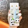 Cadena Creativa Nueva de Bambú Panda con Cuentas para Llavero de Teléfono Colgante Lindo para Bolso Accesorio para Funda de Teléfono Pequeño Regalo