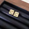Brincos Plissados Quadrados de Acrílico com Agulha de Aço, Brincos Versáteis Modernos Minimalistas, Brincos de Luxo Leve de Alta Qualidade para Mulheres