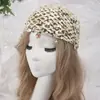 Gorro de Punto Hueco con Lentejuelas para Industria Pesada Sombrero con Colgante de Borla Retro Celebridad de Internet Personalidad Brillante Destello Gorro Pullover Venta al por Mayor