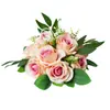 Columnas Romanas Artificiales Bolas de Flores Rosas para Decoraciones de Pasillo de Boda, Boda Temática de Bosque para Fiestas Flores de Seda de Hortensia, Accesorios de Arreglo de Flores Artificiales
